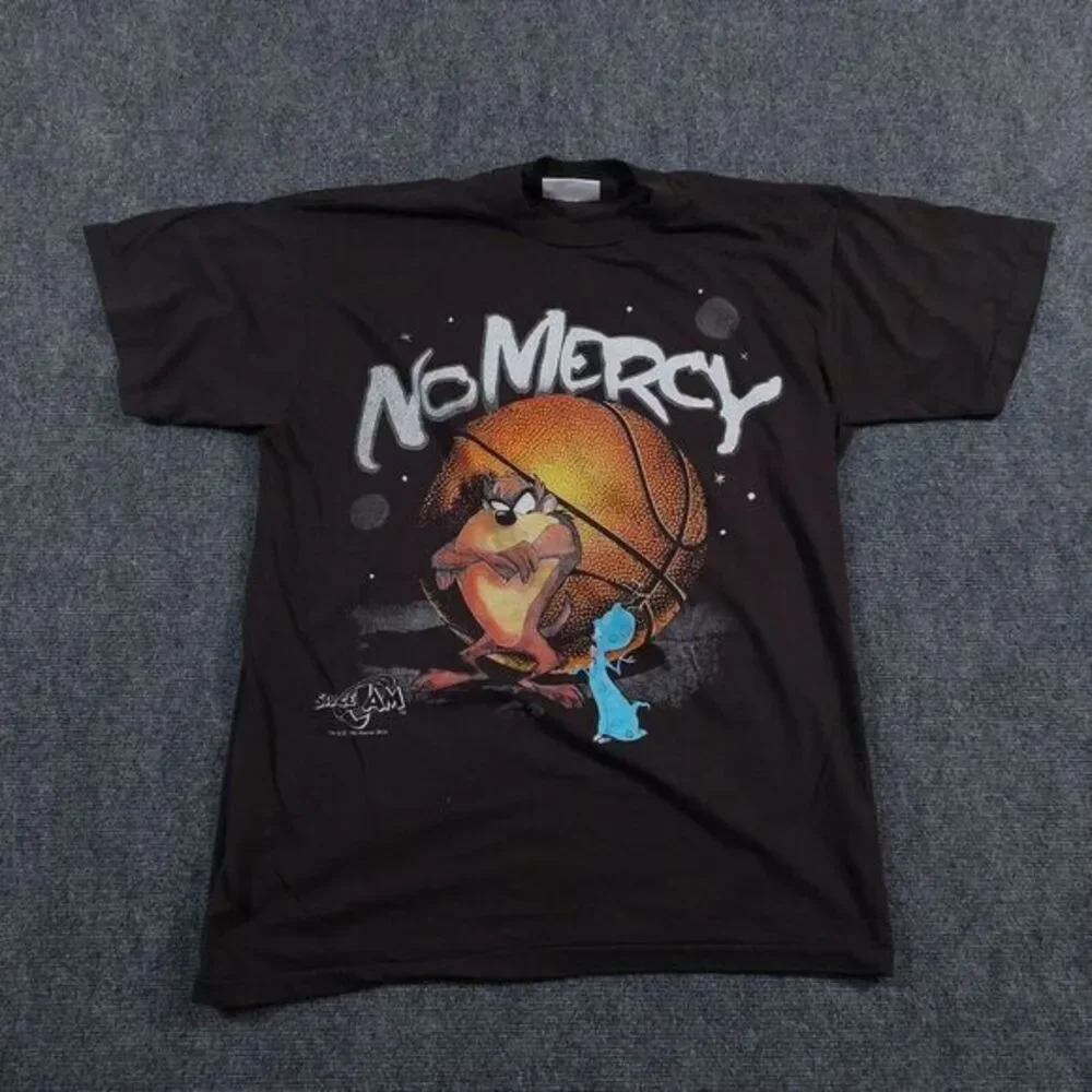 Taz Space Jam AOP T Shirt 90s No Mercy Looney Tunes‎ Single Stitch Modern Boot